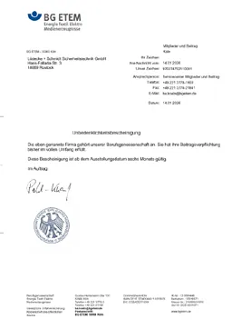 Download PDF-Datei: BG ETEM Bescheinigung